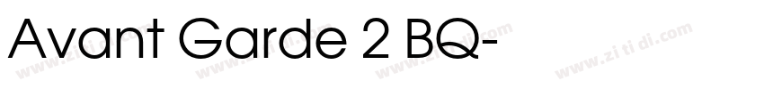 Avant Garde 2 BQ字体转换